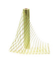 Tela Rayada Dorada 35 cm X 9 m