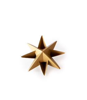 Estrella para Armar 12 cm Dorada x 3
