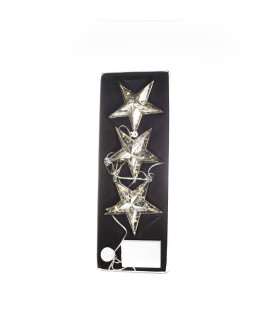 3 luces Estrellas Plateadas Alparamis