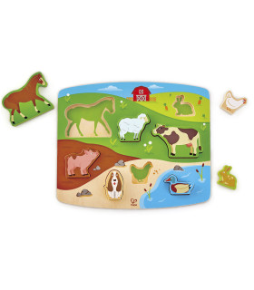 Rompecabezas Animales de la Granja Hape
