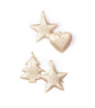 Adorno de Navidad de Metal Dorado 8 cm x 4 Alparamis