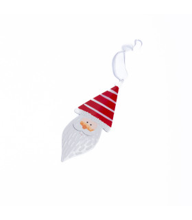 Adorno Colgante Cabeza Santa Metal Rojo Alparamis