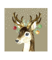 Servilletas 33 x 33 cm Deer Baubles Xmas