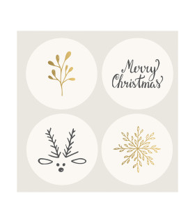 Servilletas 33 x 33 cm Chic Xmas