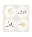 Servilletas 33 x 33 cm Chic Xmas
