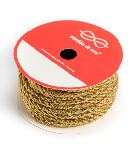 Cordón Metalizado Dorado 10 m