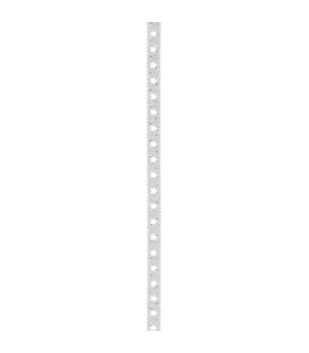 Cinta Troquelada Estrella de Luxe Plateada 1 cm x 10 metros