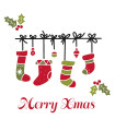 Servilletas 33x33 Stockings Xmas
