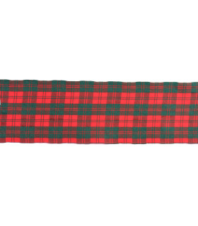 Cinta Escocesa Polyester Roja y Verde 7 cm x 10 metros