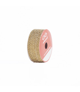 Red Metalizada Dorada 2.5 cm x 10 metros