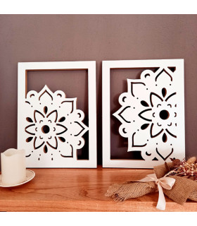 Cuadros Mandalas 30x40 cm x 2