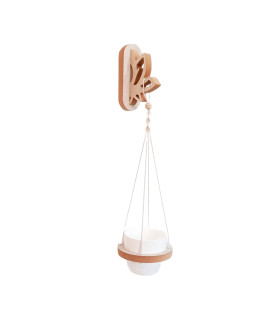 Móvil Portamaceta Colgante Macramé 56 cm con Maceta
