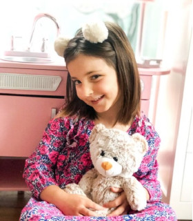 Peluche Térmico Oso Suavecito Celeste Fur Buddies
