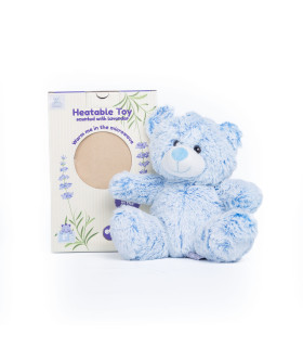 Peluche Térmico Oso Suavecito Celeste Fur Buddies