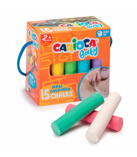 Tizas Maxi Baby de Colores Carioca x 15