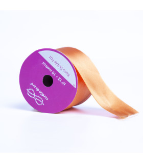Cinta de Raso Doble Faz Naranja 5 cm x 10 m
