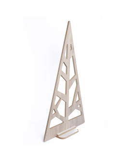 Adorno de Pino de Madera Calada 120 cm