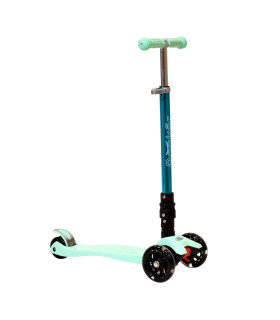 Monopatín de Aluminio Rocker Pro de 4 Ruedas Plegable Verde
