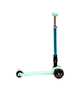 Monopatín de Aluminio Rocker Pro de 4 Ruedas Plegable Verde