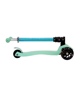 Monopatín de Aluminio Rocker Pro de 4 Ruedas Plegable Verde