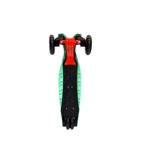 Monopatín de Aluminio Rocker Pro de 4 Ruedas Plegable Verde