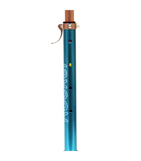 Monopatín de Aluminio Rocker Pro de 4 Ruedas Plegable Verde