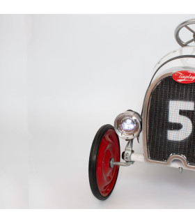Auto a Pedal Bugatin Blanco con Detalles Rojos Tinplay