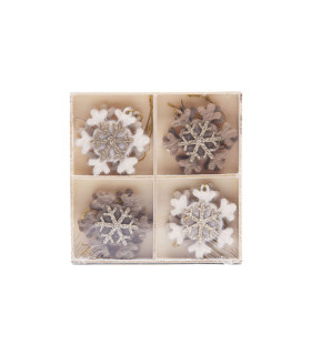 Set de Deco de 8 Adornos de Navidad para Colgar Alparamis