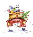 Servilletas 33 x 33 cm Xmas Drive