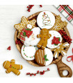 Servilletas 33 x 33 cm Festive Frosting Xmas