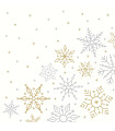 Servilletas 33 x 33 cm Glistering Snow Xmas