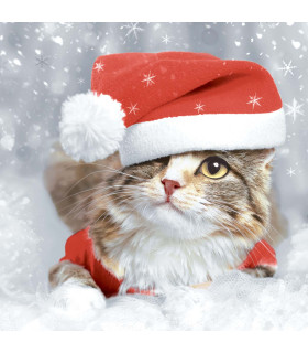 Servilletas 33 x 33 cm Kitten Xmas