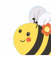 Servilletas Troqueladas 33 x 33 cm Silhouettes Spring Bee