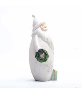 Adorno de Papá Noel con Corona 21 cm Alparamis