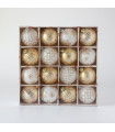 Bolas Xmas Doradas 8 cm x 16 Alparamis
