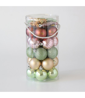 Bolas Xmas Natural Calm x 35 Alparamis