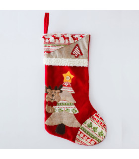 Adorno de Bota Xmas Reno 51 cm Alparamis