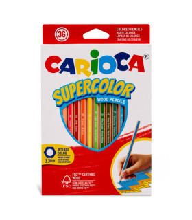 Lápices Carioca Supercolor x 36