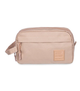 Cartuchera con 2 Cierres Classics Lisa Camel 2 lt Talbot