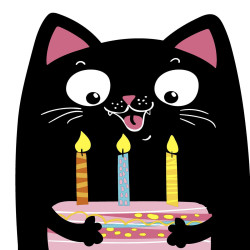 Servilletas 33x33 Troqueladas Party Cat
