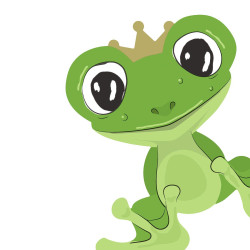 Servilletas 33x33 Troqueladas Silhouette Frog Prince
