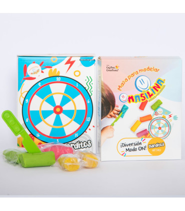 Cajita Creativa de Juego Dardos Masilina