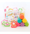 Set de 5 Sticks de Masa con Moldes Masilina