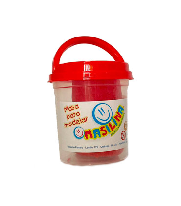 Pote de Masa para Moldear Roja 150 g Masilina