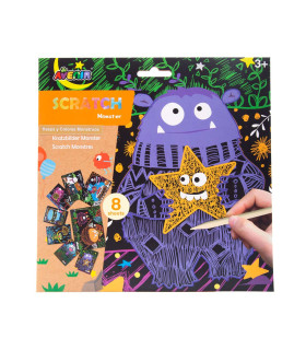 Scratch 20 Pz en 4 Diseños con Exhibidor Avenir