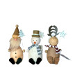Adorno Figura de Navidad Sentada 13 cm Natural Alparamis