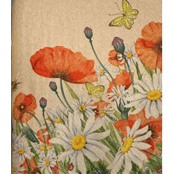 Servilletas Recicladas 33 x 33 cm Floral Poppies