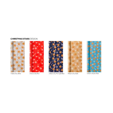 Papel de Regalo Christmas Stars 200 x 70 cm