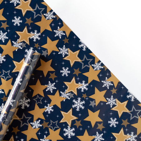 Papel de Regalo Christmas Stars 200 x 70 cm