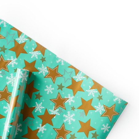 Papel de Regalo Christmas Stars 200 x 70 cm